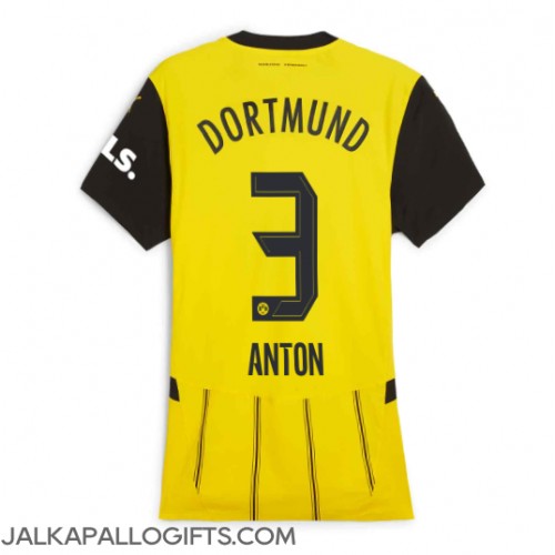 Borussia Dortmund Waldemar Anton #3 Kotipaita Naiset 2024-25 Lyhythihainen